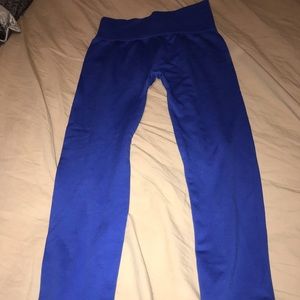 blue workout leggings